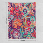 Boho Floral Tapestry, Abstract Mandala Plant Colorful Floral Home Art Wall Hanging for Bedroom Living Room Dormitory 40x60 Inch
