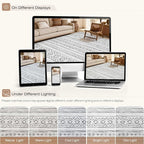 cotiled 6x9 Area Rugs for Living Room: Boho Washable Rug for Dining Room | - Image 9