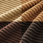 MIULEE Fall Corduroy Decorative Throw Pillow Covers Camel Brown 18x18 | Set of 4 - Image 6