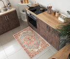 Keen Home Design 2x3 Rug - Machine Washable Entry Rug with Non-Slip Backing, Ideal for Enteryway, Kitchen, Bathroom, Laundry Room - Vintage, Easy Clean, Durable, Low Pile Rug - (2' x 3')