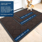 OLANLY Front Door Mat Outside Entrance 47x17, Waterproof Heavy-Duty Doormat | - Image 2