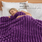 Exclusivo Mezcla Striped Queen Size Fleece Blanket - Image 2