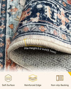 RELEANY Washable Area Rug, Small 2'6"x4', Water Repellent, Pet Friendly - Image 3