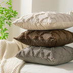 Set of 2 Soft Moroccan Throw Pillow Covers 24x24 Inch Plush Boho Decorative - Image 7