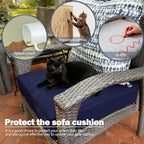 Sqodok Outdoor Cushion Covers 22x22 inch, Wicker Chair - Image 6