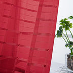 SpaceDresser Check Sheer Curtains 84 Inches Long - Image 2