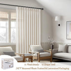 Birch 60 Inch Wide Light Filtering Room Divider Curtains 92 Inches Long 2 - Image 6