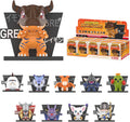 POP MART Digimon Adventure Fridge Magnet Series Blind Box Figures, Random Design Action Figures Collectible Toys Home Decorations, Holiday Birthday Gifts for Girls and Boys, Whole Set