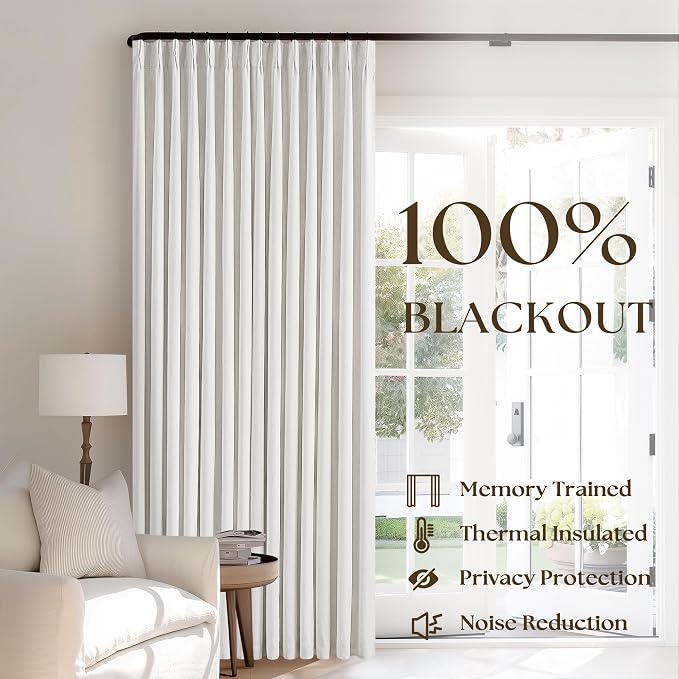 90 Inch Linen Blackout Curtains Pinch Pleated - Image 3
