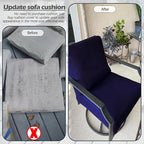 Sqodok Patio Cushion Cover 19x19 inch, Outdoor Seat Cushion Slip Cover - Image 8