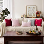 GIGIZAZA Sweet Lilac Velvet Throw Pillow Covers 24x24 Pack of 2 | Decorative - Image 8