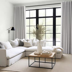 Topfinel 100 Inch Long Black Out Custom Drapery Panels, Light Grey Blackout - Image 2