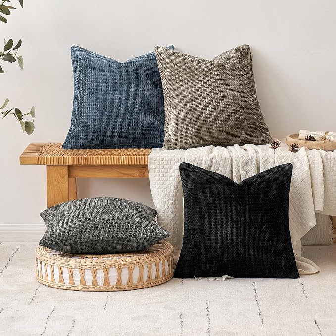 MIULEE Decorative Lumbar Throw Pillow Covers 12x20 Coastal Navy Blue 2 Pack | - Image 7