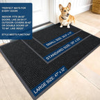 OLANLY Front Door Mat 40x32, Waterproof Heavy-Duty Indoor Outdoor Doormat | - Image 2