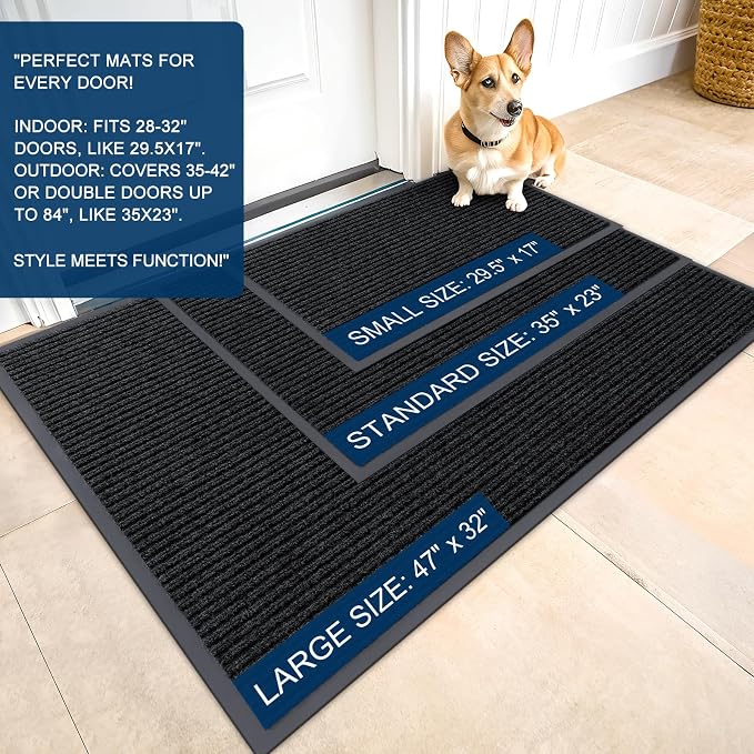 OLANLY Front Door Mat 71x30, Waterproof Heavy-Duty Indoor Outdoor Doormat | - Image 2