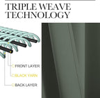 NICETOWN Dark Mallard Blackout Draperies Curtains - Image 4