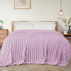 Exclusivo Mezcla Striped Queen Size Fleece Blanket by ExclusivoMezcla