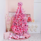 XmasExp 24ct Christmas Ball Ornaments Shatterproof Christmas Ornaments Set Decorations for Xmas Tree Balls 40mm/1.57” (1.57'', Pink)