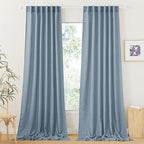 RYB HOME Sheer Curtains 108 inches, Extra Long Floor to Ceiling Curtains | by RYBHOME