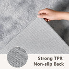 3x5 Tie-dye Light Grey Area Rug Washable Non-Slip Soft - Image 6