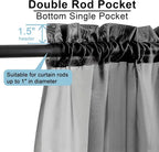 Short Sheer Curtains 30 Inches 2 Panels Set, Kitchen Tiers Light Filtering Rod - Image 4