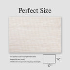 Placemats Set of 8 - Easy Clean Woven Vinyl Placemats for Dining Table, Indoor/Outdoor Place Mats, Washable PVC Table Mats（Beige）