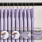 Lilac Light Purple Room Darkening Curtains, Pinch Pleat - Image 2
