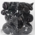 Christmas Ornaments Set with 36pcs Shatterproof Christmas Tree Decorations Multi-Size Christmas Ball Ornaments with 7 Styles Black