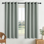 NICETOWN Full Shade Faux Linen Curtains 63 inches Long by NICETOWN