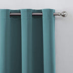 Sea Teal Thermal Blackout Curtains/38 x 84 Inch/Set of 2 Panels Room Darkening - Image 7