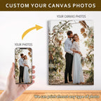 Custom Canvas Prints with Your Photos - Personalized Pictures Print, Customized Photo Gifts, Wall Art Poster Canvas Printing for Wedding, Family, Baby, Pets, Home Office Decor, Wrapped Frame 36x24