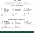 Balsam Hill 7.5 ft Unlit Classic Blue Spruce - Artificial Christmas Tree with 2,960+ Tips, Premium Stand, Storage Bag & Easy Assembly for Indoor Holiday Decorating