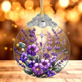 Purple Christmas Ornaments, Large Christmas Ornaments, 4 Inch – Christmas Ornaments 2025, Hanging Ornament for Tree, Unique Christmas Gifts, White Elephant Gifts for Adult