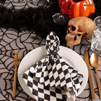 Halloween Tablecloth, Black Spider Web Lace Table Cloth, Gothic Kitchen Decor, Fall-Themed Party Decorations, Spider Web Reusable Home Accent, 54*72 Inches