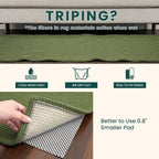 KOZYFLY Cotton Runners for Hallway 3x9, Wide Washable Runner Rug, Woven Non - Image 7