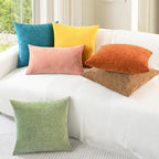 CaliTime Fall Decorative Throw Pillow Covers 20 X 20 Inches Burnt Orange | Pack - Image 4