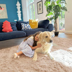 OLANLY 2x2 Machine Washable Small Rug, Soft Fluffy Shaggy Throw Rug - Image 5