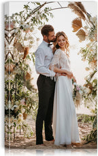 Custom Canvas Prints with Your Photos - Personalized Pictures Print, Customized Photo Gifts, Wall Art Poster Canvas Printing for Wedding, Family, Baby, Pets, Home Office Decor, Wrapped Frame 24x40