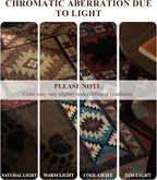 Rustic Cabin Rugs for Living Room 10x14, Wildlife Bear & Deer Area Rug - Image 8