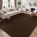 2x8 Runner Rug for Hallway, Long Runner Rugs Non Slip, Coffee | Soft Washable - Image 8