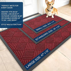 OLANLY Front Door Mat Outside Entrance 33x21, Waterproof Heavy-Duty Doormat | - Image 2