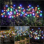 Solar Garden Lights Waterproof, Solar Outdoor Lights Decorative 8Pack, 160Led Solar Powered Flowers Garden Decor, Outdoor Fairy Light for Yard,Pathway,Lawn,Outside Decorations