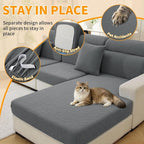 XINEAGE Chaise Cover for L Shaped Sofa, Sectional Couch Covers for Pets - Image 5