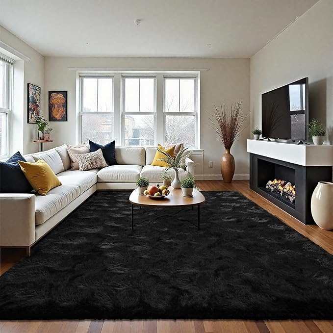 LOCHAS Area Rugs Fluffy Living Room Carpets - Image 2