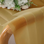 Gold Sheer Curtains 54 Inches Long 2 Panels - Image 5