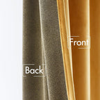 MIULEE Velvet Blackout Curtains 52x108 inches 2 Panels Mustard Yellow | Luxury - Image 6
