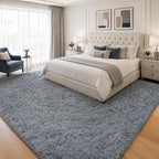 PLHXFR 6x9 Area Rugs Living Room: Fluffy Bedroom Rug Shag Carpet Grey | Upgrade - Image 3