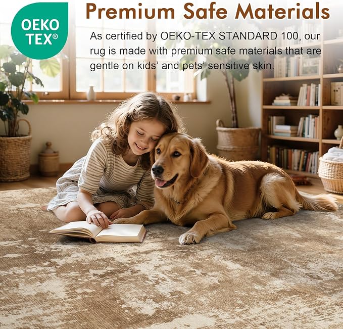 6x9 Ft Large Area Rugs for Living Room, Soft Non-Slip Washable Rugs Modern - Image 5