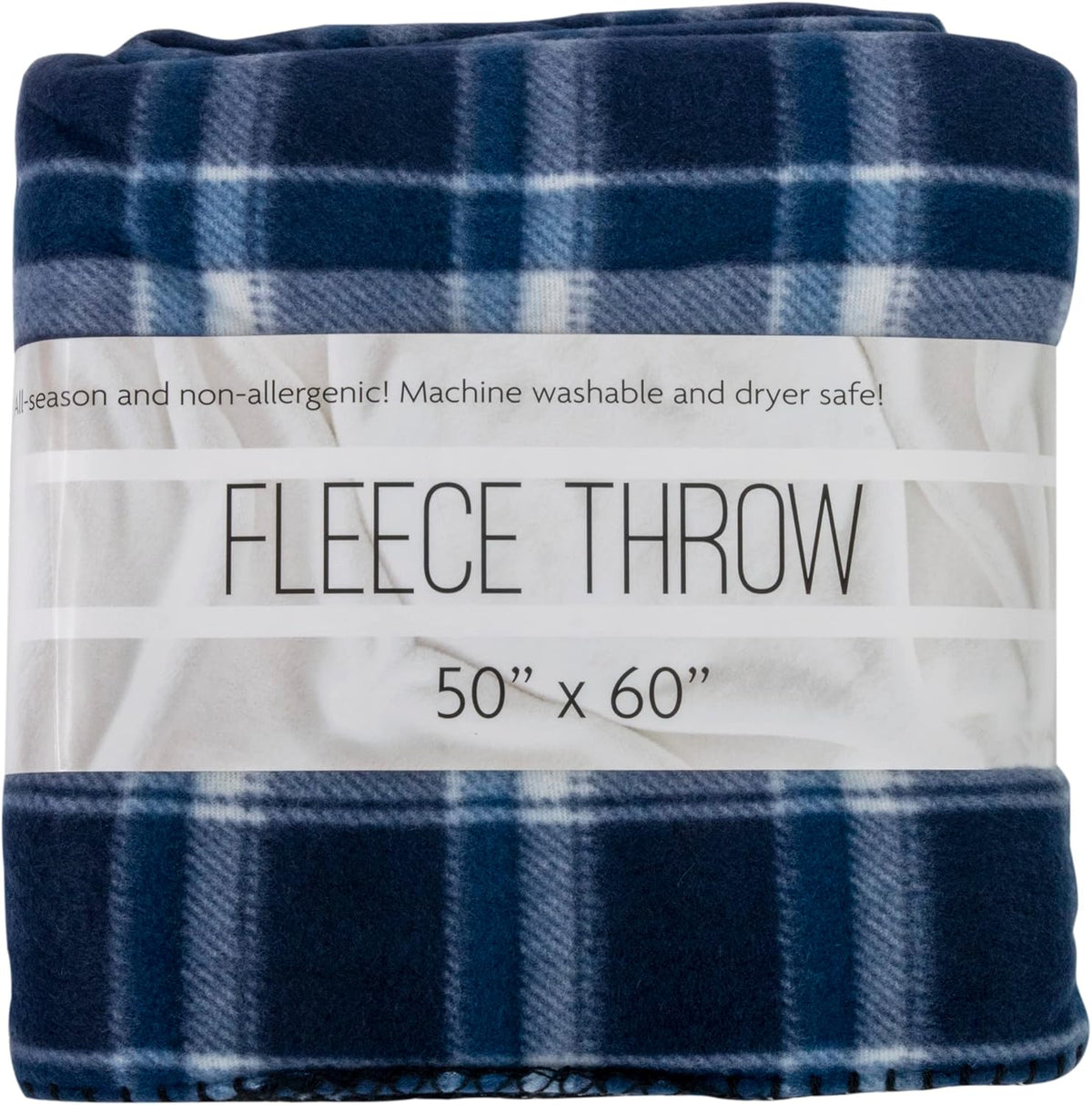 50x60 Throw Blankets, Plaid Fleece Throw Blankets for Bedroom, Couch, Livingroom, Chair, Pets, Outdoors