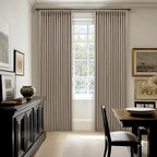 Deep Flax Linen Pinch Pleated Blackout Curtains 84 Inches Long | 100% Black Out - Image 8